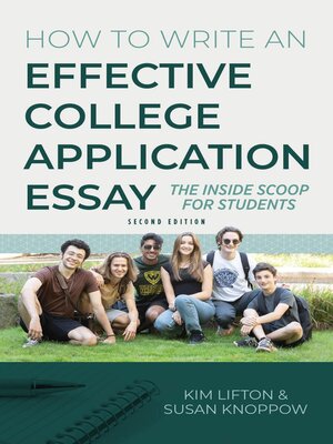 cover image of How to Write an Effective College Application Essay